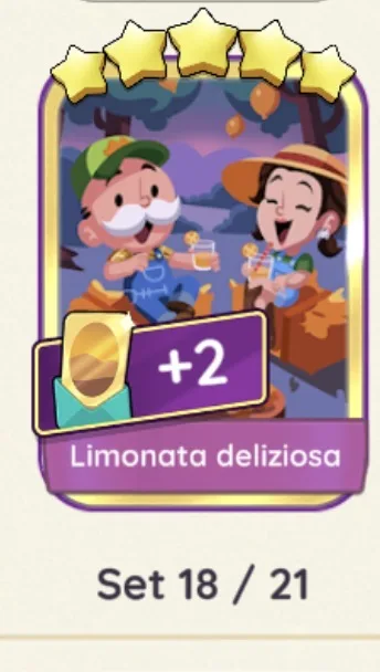 Adesivo oro 5 stelle - limonata deliziosa set 18
