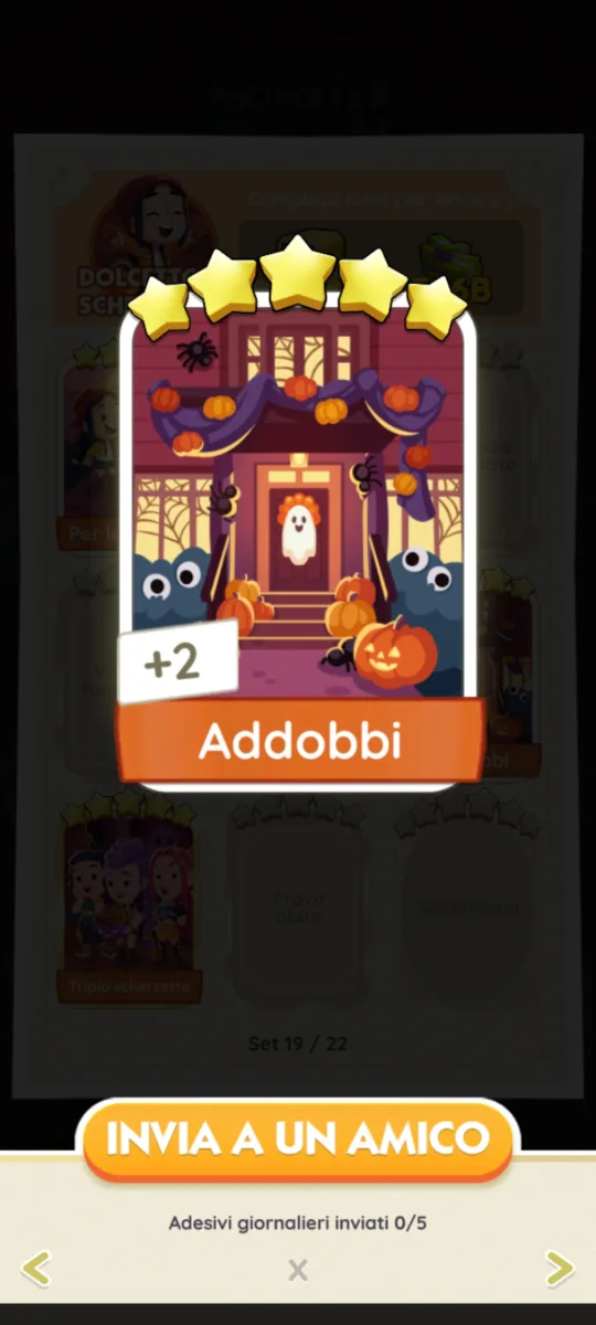 Adesivo 5 stelle addobbi set 19
